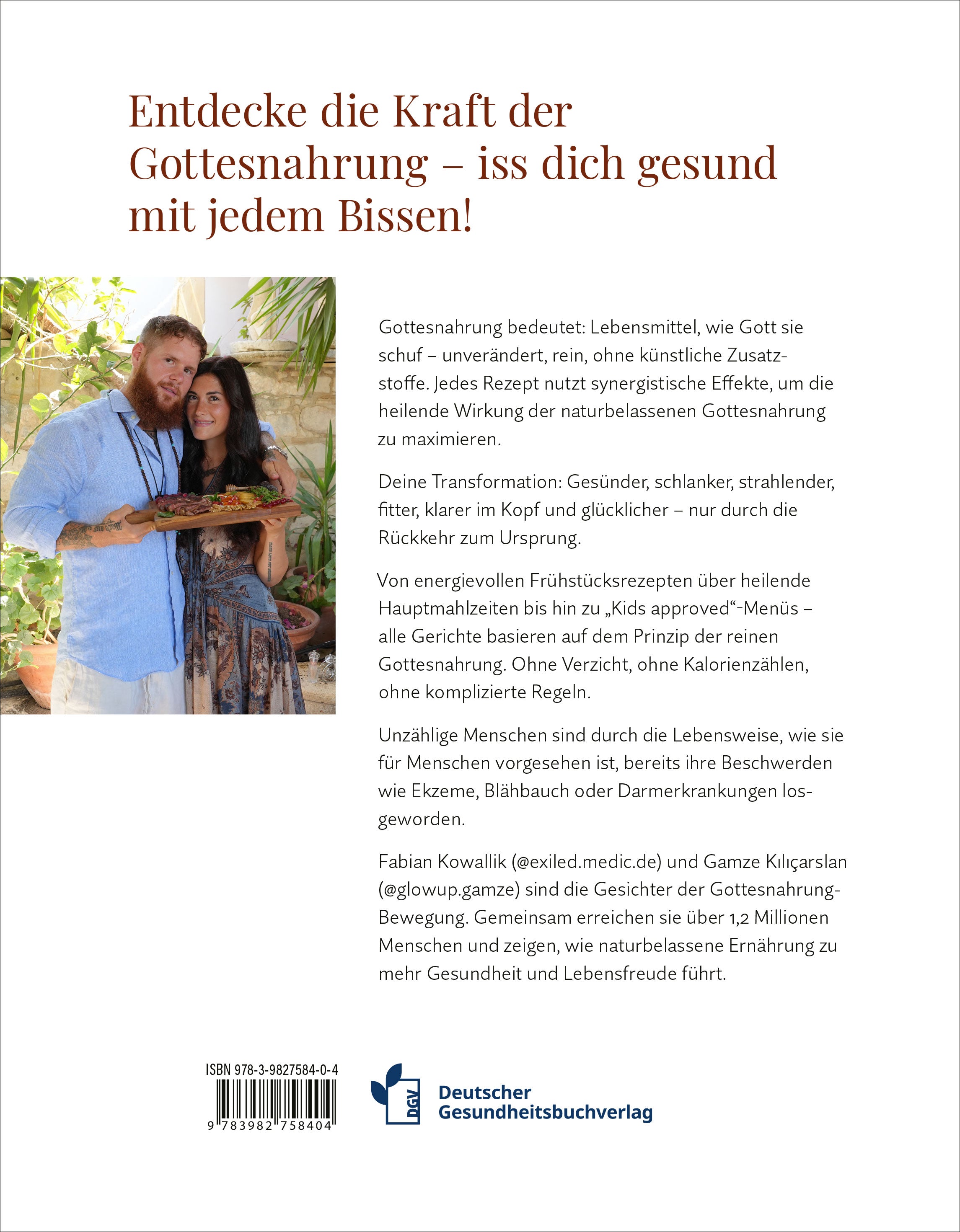 Das originale Gottesnahrung Kochbuch - Deutscher Gesundheitsbuchverlag